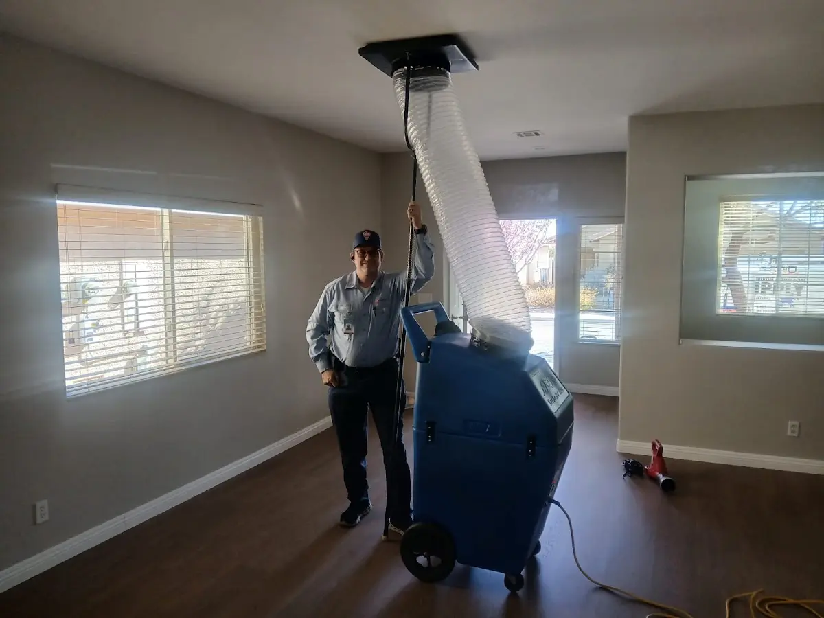 Professional Dryer Vent Cleaning work inside a Morrow home
